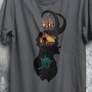 Paranormal Agents T-shirt / Hellboy & Abe Sapien Tee / Comic / Sherlock Holmes Charcoal