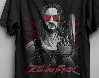 Always On My Mind T-shirt / Cyberpunk 2077 / Johnny Silverhand / Terminator / Video games