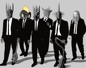 Reservoir Lords ( Mace Variant) T-shirt / Reservoir Dogs / Tarantino / Morgoth, Sauron