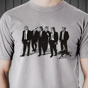 Reservoir Bots Mixed Variant T-shirt / Transformers Tee / Autobots Decepticons / Cartoons / Reservoir Dogs Silver