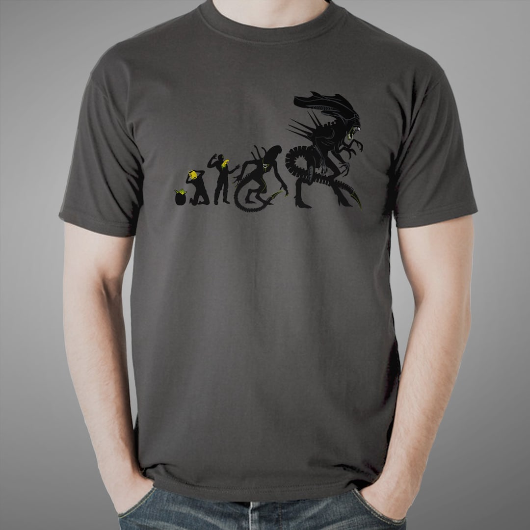 Xenomorph Evolution T shirt Science Fiction Tee Sci fi Cult Movies Etsy