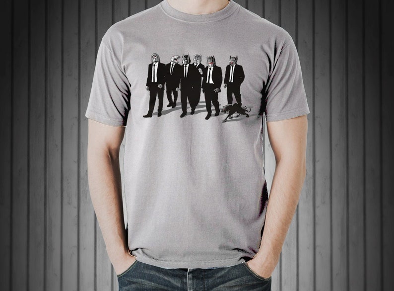 Reservoir Bots Mixed Variant T-shirt / Transformers Tee / Autobots Decepticons / Cartoons / Reservoir Dogs Silver