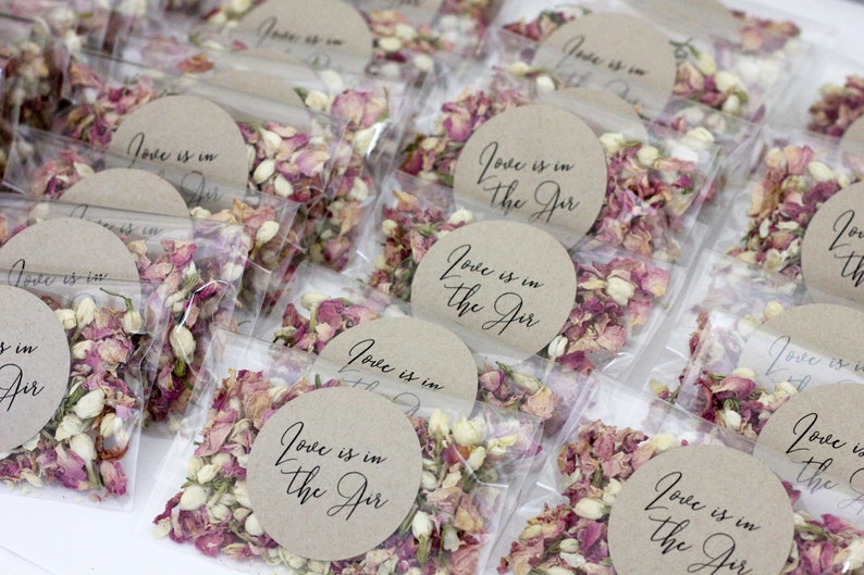 LOVE is in the AIR Confetti Pouches Biodegradable Petal Etsy