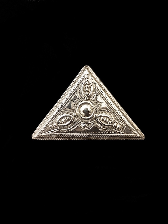 Broche Vintage En Argent - Bijou Ancien Ou Rétro Pour Customiser Veste, Sac Ou Chemise