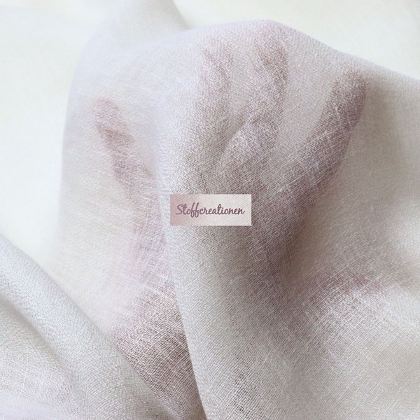 133 inches wide slightly sheer linen by the yard, Premium Belgian Linen by the Yard, Light weight Linen, Cream Luxurious sheer Linen Fabric