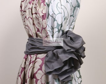 Haute Couture high end embroidered mulberry silk, Designer embroidery silk fabric by the yard | Embroidery silk for Clothing & Home decor