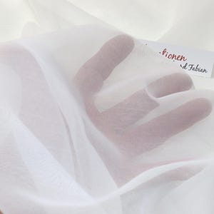 Swiss Couture Chiffon 120” wide by the yard, Designer soft semi sheer fabric for Wedding dresses Couture Extravagant fashion and Home décor