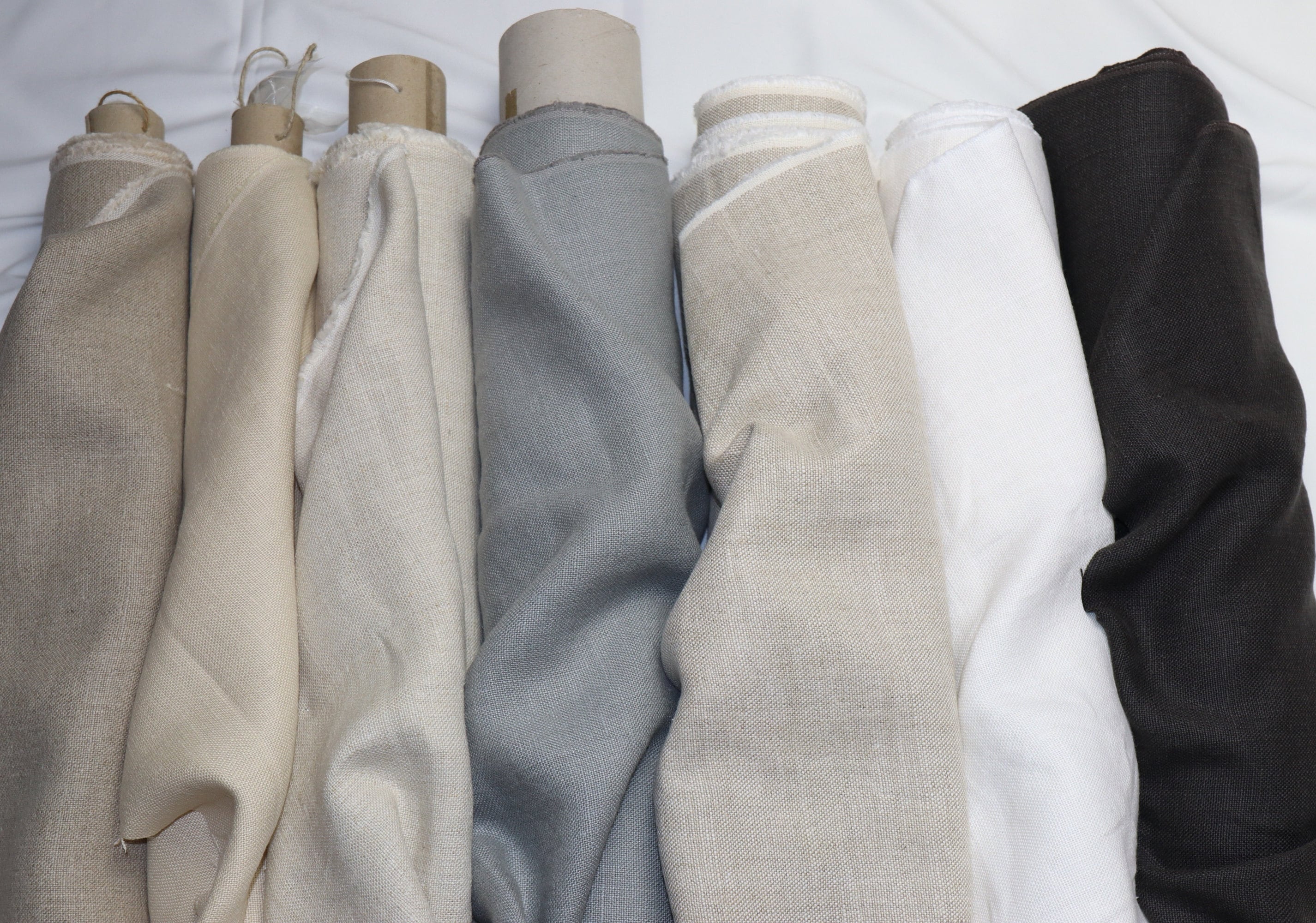 Luxurious Belgian Linen by the Yard, Stonewashed Heavy