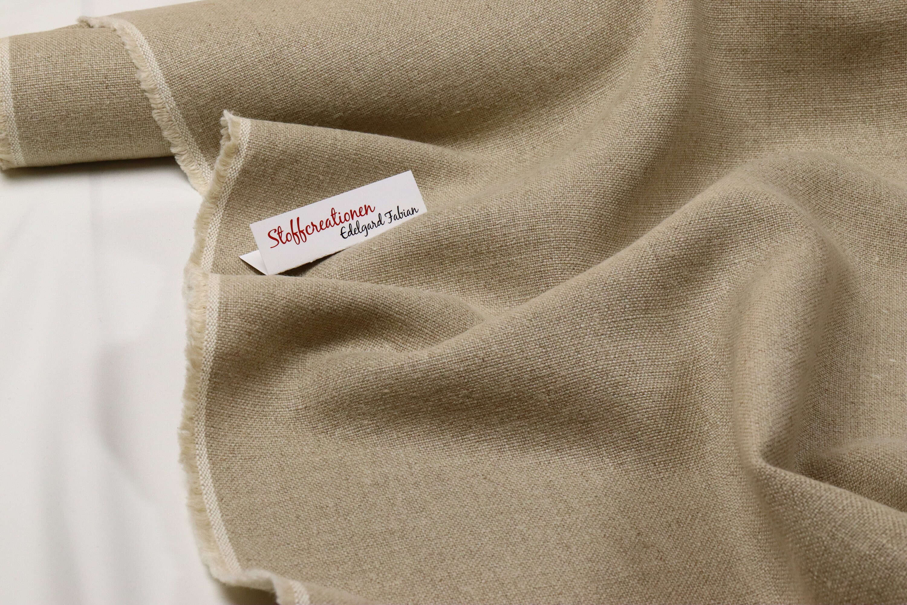 8.4 Oz Belgian 100% Linen White | Medium/Heavyweight Linen