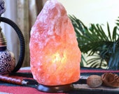 Himalayan Salt Lamp, 6 to 10 Lbs 100 Natural Rock Salt Lamp, Holiday Decor, Air Purifying Lamp- includes Flat Shipping and UL Dimmer cord