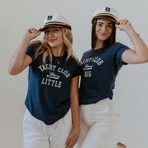 Yacht Club Fam Baby Tees / Blue Sorority Big Little Tees / Blue Big Little T-Shirts / Sorority Big Little Shirts / Sorority Fam Shirts