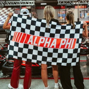 Racing Flag / Sorority Flag / Sorority Merch / Griechischer Merch