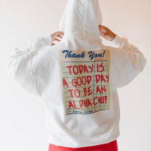 I'll Take The Check Hoodie / White Sorority Hoodie / White Sorority Sweatshirt / Sorority Apparel / Greek Apparel