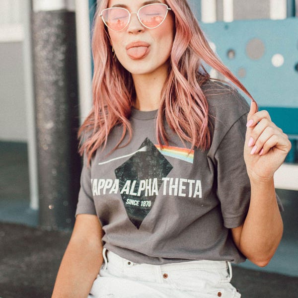 Theta Prism Kite Tee / kappa alpha theta shirt / greek gifts tshirt / greek sorority t shirts