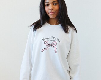 Put A Bow On It Exec Crewneck / White Sorority Crewneck / White Sorority Sweatshirt / Sorority Apparel / Greek Apparel