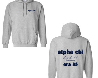 Essentials Hoodie / Grey Sorority Hoodie / Grey Sorority Sweatshirt / Sorority Apparel / Greek Apparel