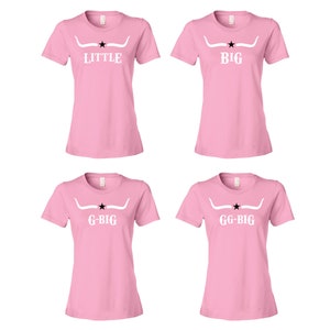 Space Cowgirl Fam Big Little Tees / Big Little Sorority Reveal / Little Sister / Big Sister / College Reveal / T shirts / Greek image 8