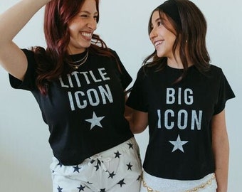 Iconic Fam Tees / Black Sorority Big Little Tees / Black Big Little T-Shirts / Sorority Big Little Shirts / Sorority Fam Shirts