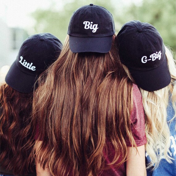 Big Little GBig Embroidered Hats / Big Little G-Big Script Dad | Etsy