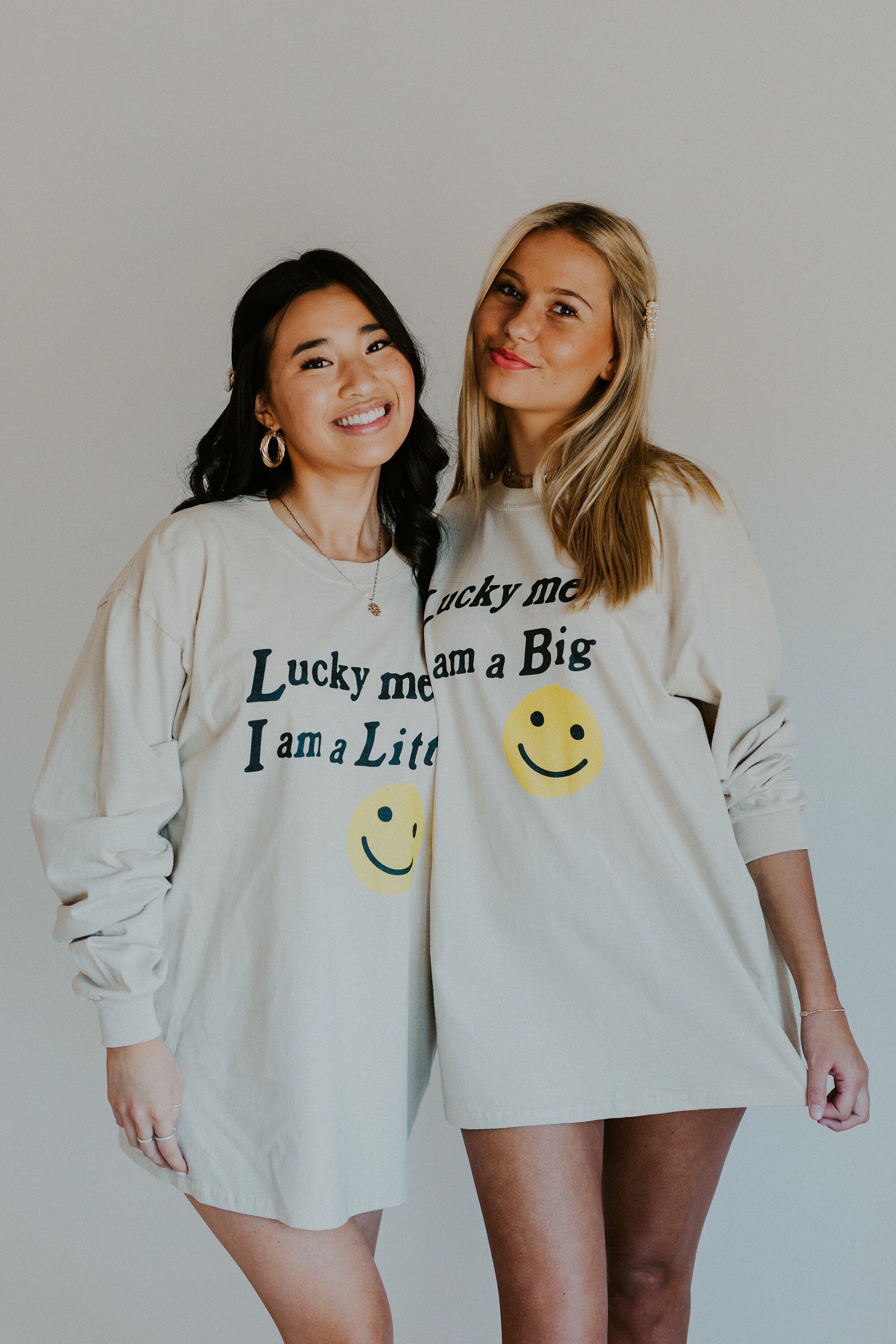 Lucky Me Big Little Tees / Long Sleeve Big Little Tee / Sorority Reve…