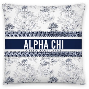 Toile Pillow / Sorority Pillow / Sorority Throw Pillow / Sorority Decor / Greek Decor