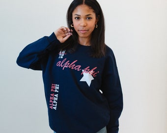You're A Star Crewneck / Navy Sorority Crewneck / Navy Sorority Sweatshirt / Sorority Apparel / Greek Apparel