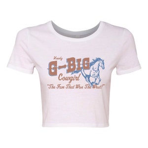 Howdy Fam Crop Tops / White Sorority Big Little Tees / White Big Little T-Shirts / Sorority Big Little Shirts / Sorority Fam Shirts image 6