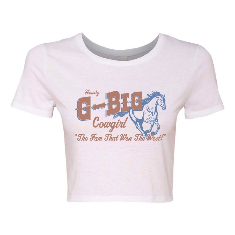 Howdy Fam Crop Tops / White Sorority Big Little Tees / White Big Little T-Shirts / Sorority Big Little Shirts / Sorority Fam Shirts image 6