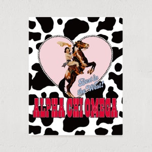 Best In The West Art Print / Sorority Art Print / Sorority Wall Art / Sorority Poster / Greek Decor
