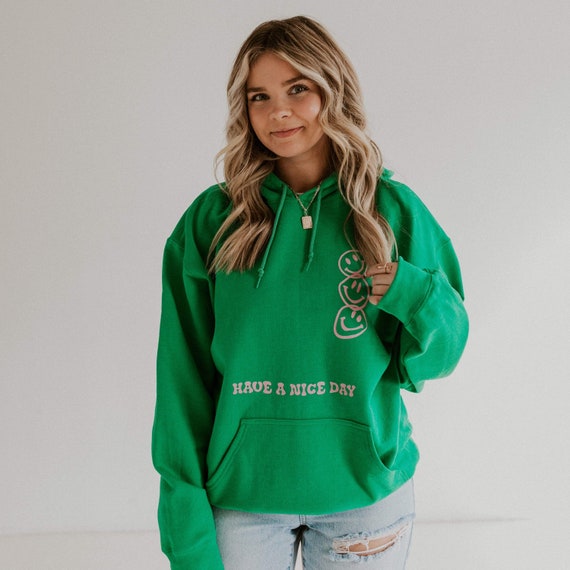 groene hoodie
