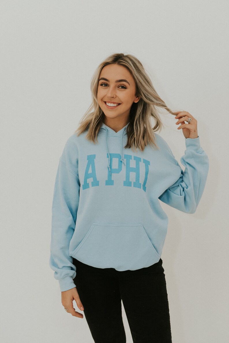 Collegiate Baby Blue Hoodie / Available for Multiple Etsy