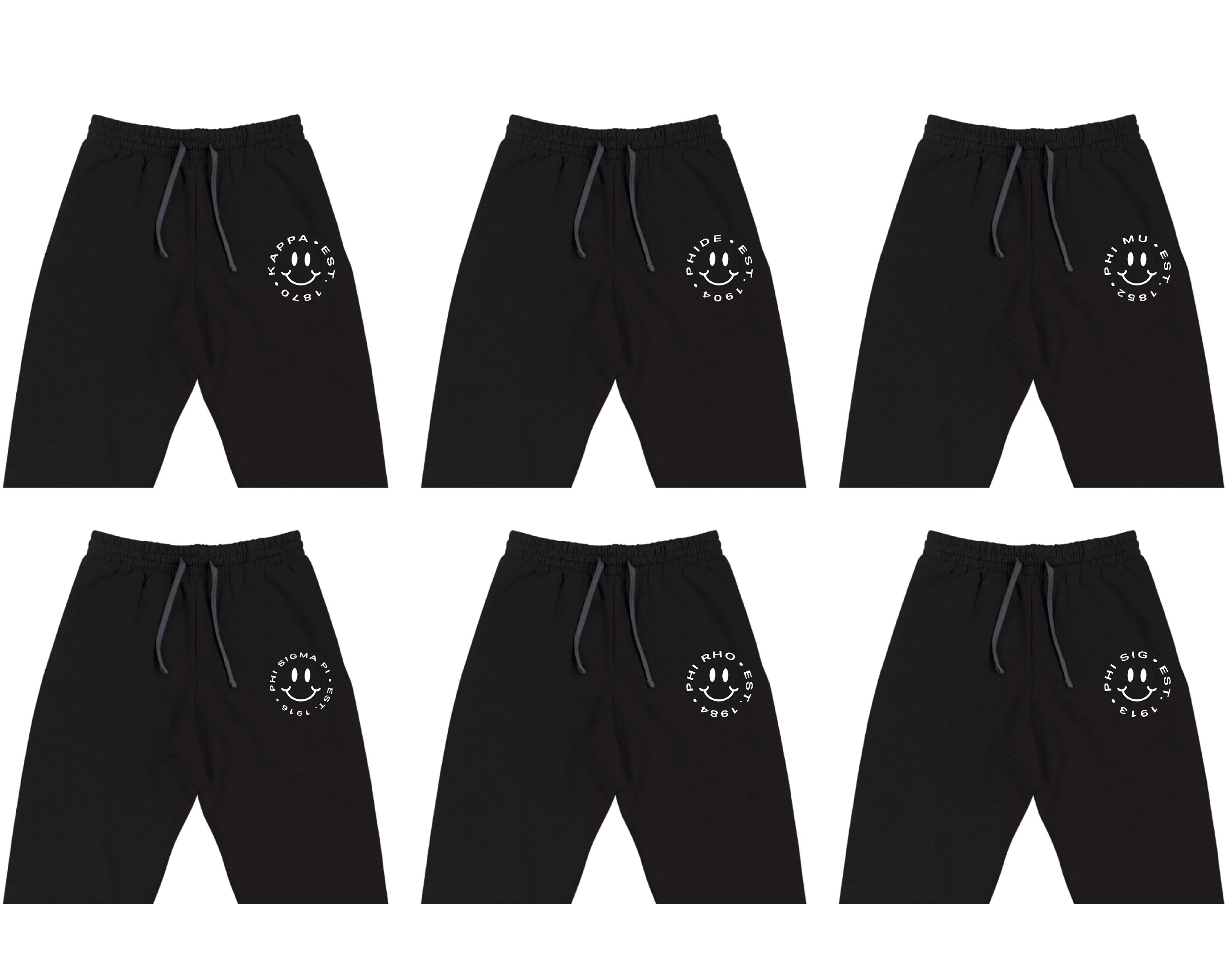 smiley face joggers