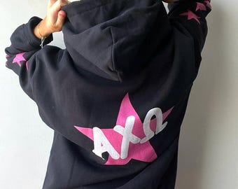 Written In The Stars Hoodie / Black Sorority Hoodie / Black Sorority Sweatshirt / Sorority Apparel / Greek Apparel