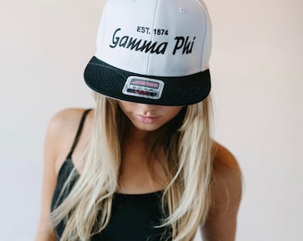 Page d'accueil Team Snapback / Casquette trucker blanche brodée sorority / Casquette trucker blanche sorority / Casquette sorority / Casquette grecque