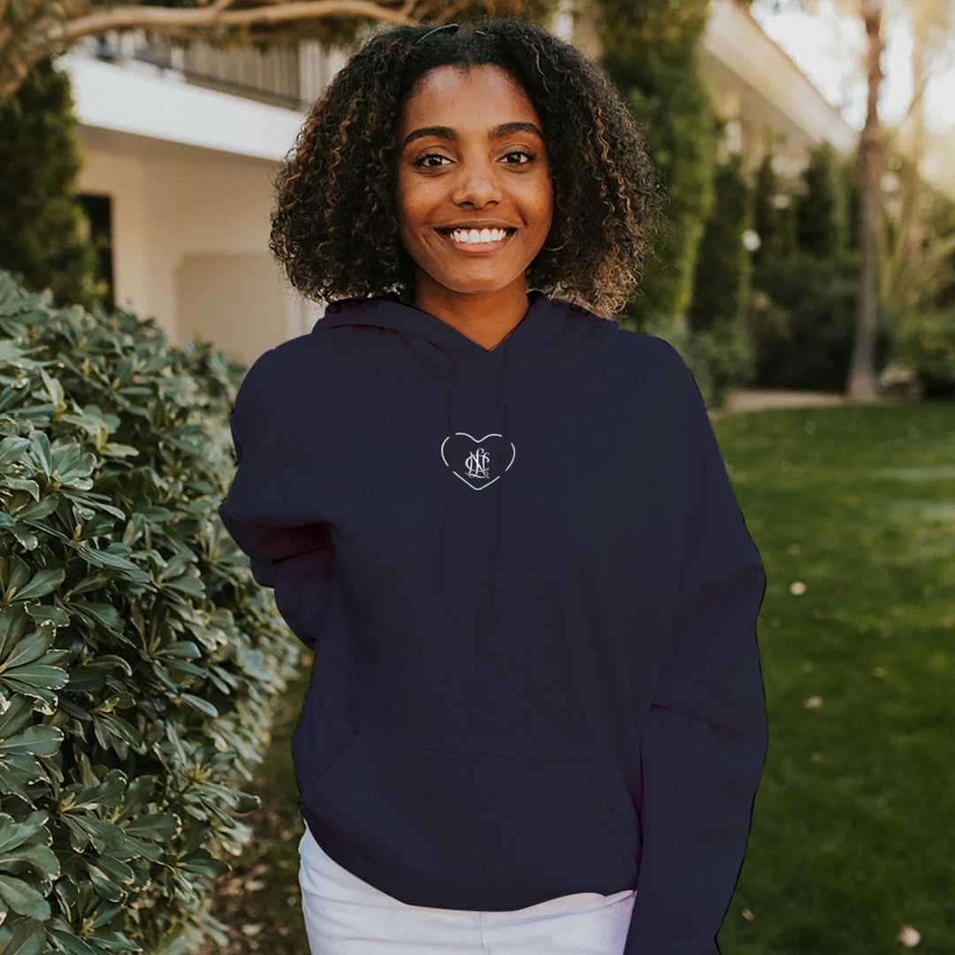 National Charity League Navy Embroidered Heart Icon Hoodie - Etsy