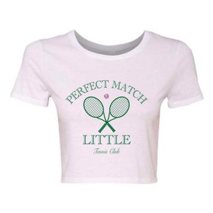 Perfect Match Fam Crop Tops / White Sorority Big Little Tees / White Big Little T-Shirts / Sorority Big Little Shirts / Sorority Fam Shirts image 5