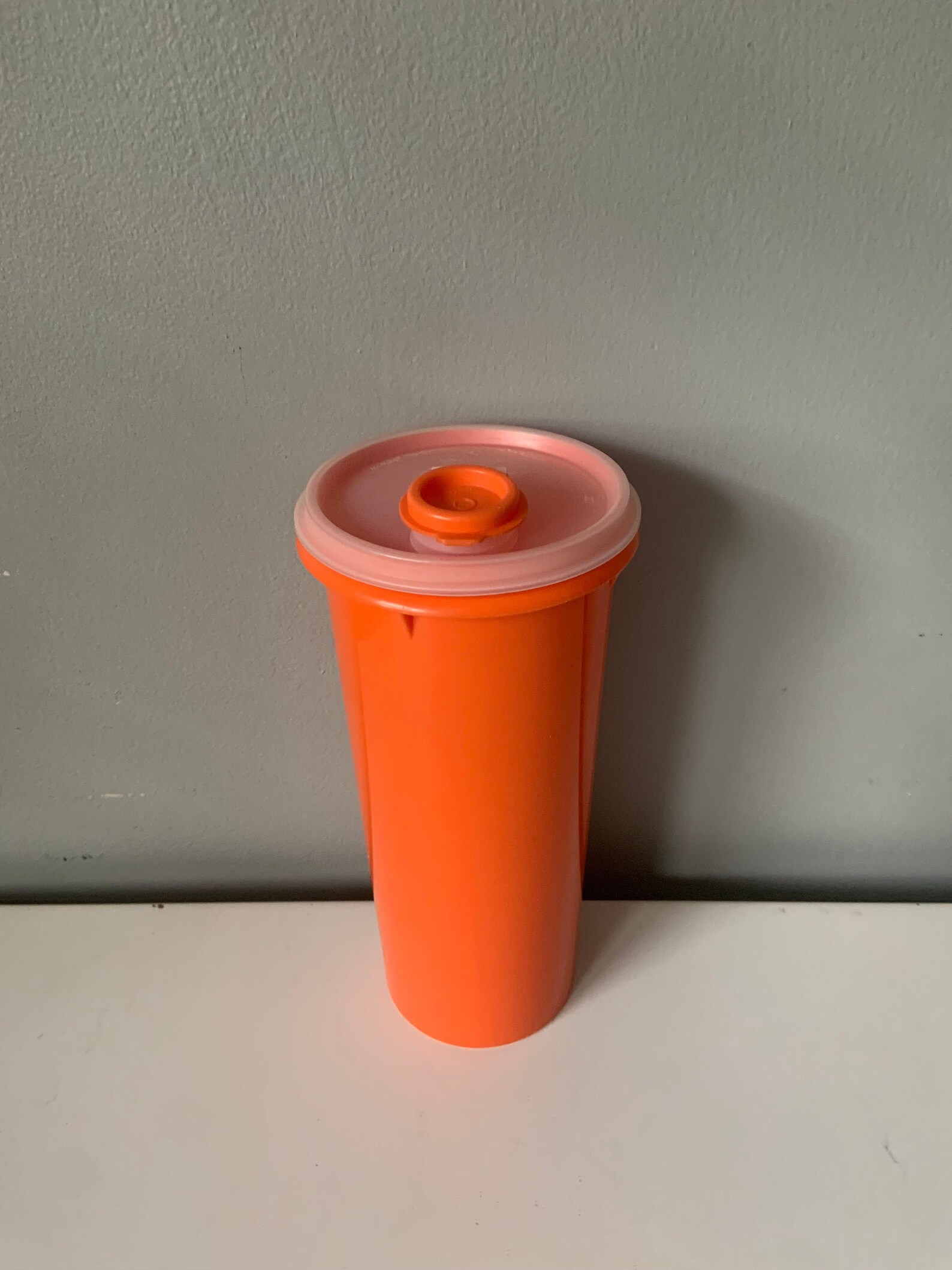 Bright Orange Tupperware Pitcher/cannister Etsy