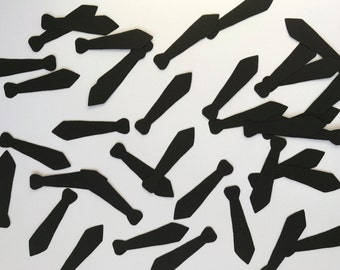 black confetti etsy