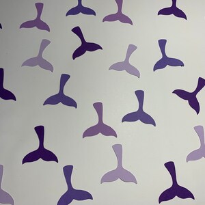 Purple Mermaid Tails - Mermaid Birthday Party - Mermaid Confetti - Girl Birthday Party - Girl Baby Shower - Mermaid Decor - Purple Mermaid