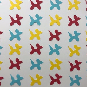 Balloon Animal Confetti - Balloon Animals - Circus Confetti - Circus Party Decor - Circus Birthday Party - Balloon Animal Party - 150 pieces