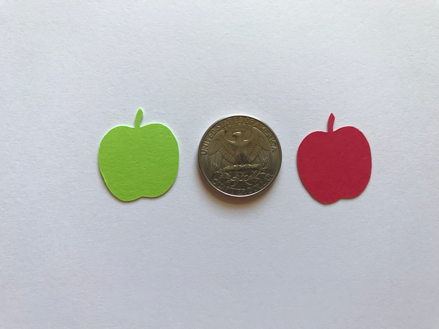 Green and Red Apple Confetti Apple Decorations Fall Party Etsy