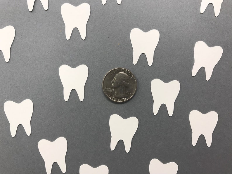 White Teeth Confetti Dentist Confetti Tooth Fairy Confetti Etsy