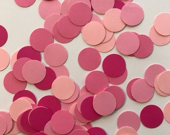 Pink Confetti - Shades of Pink Confetti - Table Decor - Girl Baby Shower - Girl Birthday Party - Pink Baby Shower - Pink Wedding- 200 pieces