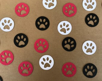 Paw Print Confetti - Paw Print Decorations - Puppy Party Decor - Puppy Birthday Party - Pawty Birthday Decor - Dog Paw Print - 150 pieces