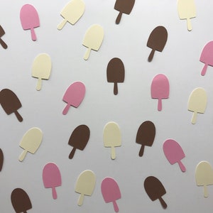 Brown, Pink, and Cream Ice Cream Bar Confetti - Sprinkled with Love Shower - Baby Shower Decor - Summer Decor - Ice Cream Party Decorations