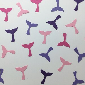 Pink and Purple Mermaid Tails - Mermaid Birthday Party - Mermaid Confetti - Girl Birthday Party - Girl Baby Shower - Mermaids - 100 pieces