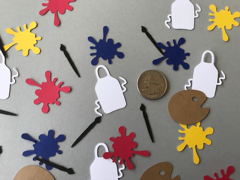 Art Confetti Artist Confetti Art Party Decor Art Etsy