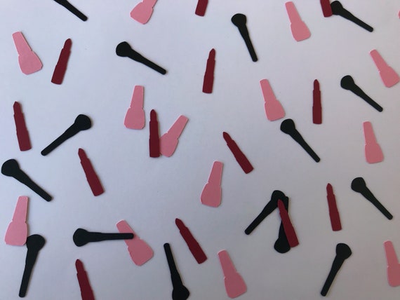 Make Up Confetti Make Up Party Decorations Make Up Etsy