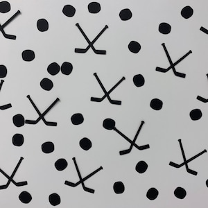 Hockey Confetti - Hockey Birthday Party - Hockey Party Supplies - Sports Confetti - Sports Birthday Party Decor - Hockey  Party - 200 pieces