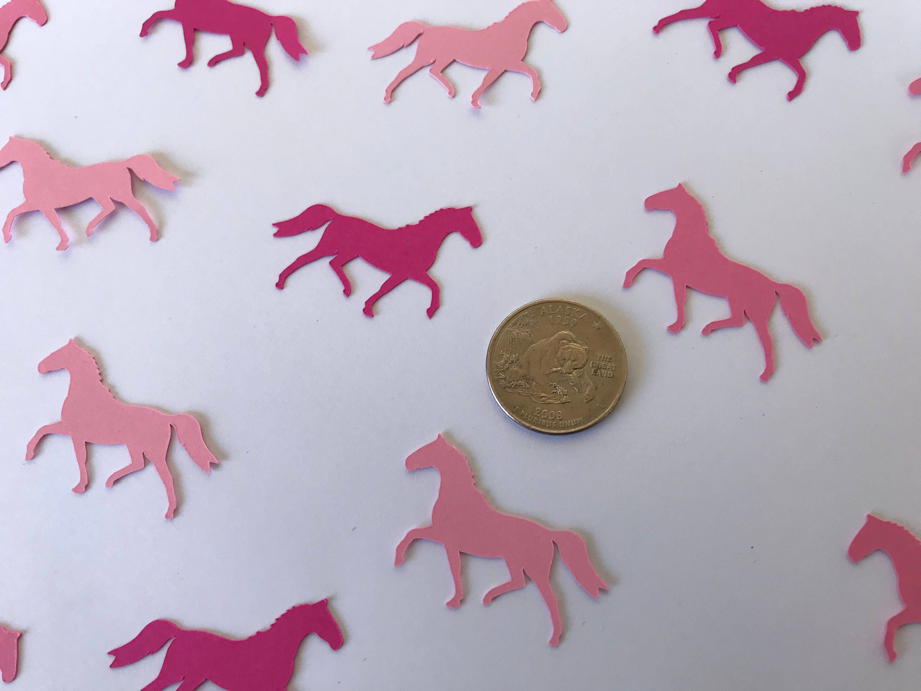 Pink Horse Confetti Pink Pony Confetti Horse Birthday Etsy España